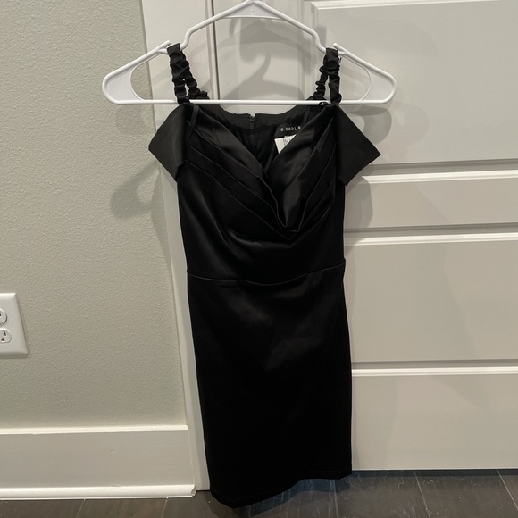 Silk Black Homecoming Dress - Picture 2 of 2